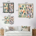 thumbnail image 4 of Designart "Teal Coral Scandinave Floral Pattern Coastal Florals" Abstract Framed Wall Art Set Of 2 - Teal Floral Framed Canvas Set For Living Room Decor, 4 of 7