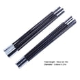 thumbnail image 2 of UPOUART 2Pcs Multiplayer Tent Pole Replacement Kit Black Fiberglass Support Bar Set, 2 of 4