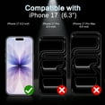 thumbnail image 6 of DOMAVER 2 Pack iPhone 17 Screen Protector 6.3-Inch Instant Installation Tempered Glass HD Clear Full Coverage Protection for iPhone 17 Screen Protector, 6 of 8