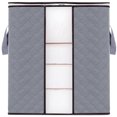 thumbnail image 3 of FUTUREORYY Quilt Compression Storage Bag 1Pack Dark Grey Non-Woven Fabric for Seasonal Clothing 48X47Cm, 3 of 8