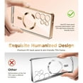 thumbnail image 4 of Dteck Magnetic Case Compatible with Samsung Galaxy S25,Compatible with MagSafe Full Camera Protection Screen Protector Shockproof Plating TPU Clear Phone Cover for Galaxy S25 ,Gold, 4 of 8