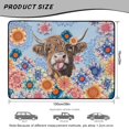 thumbnail image 7 of Yuyamidu Highland Cow Floral Car Trunk Mat 29" x 39", Universal Cargo Liner, Scratchproof Full Protection Fits for Most Cars and SUV, 7 of 7