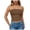 Coffee, variant on Women Cute Striped Tube Tops Y2K Aesthetic Strapless Bandeau Sleeveless Backless Crop Top Casual Spring Summer Going Out (Pink, L)