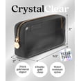 thumbnail image 2 of Bolsa de cosméticos Embla Clear Makeup Clear Case Travel Black para mujer, 2 of 6