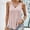 Pink, variant on LADIGASU Women's Solid Color V-Neck Sleeveless Casual Blouses Tank