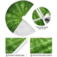 thumbnail image 2 of FMSHPON Abstract Green Clover Xmas Christmas Tree Skirt Stand Mat for Holiday Party Decoration Indoor Outdoor 36 inches, 2 of 6