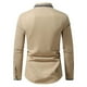 thumbnail image 4 of pstuiky camisas de manga larga para hombre, Camisa informal de verano para hombre, con cuello, botones y bolsillos, color liso top de hombre l, 4 of 6
