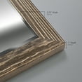 thumbnail image 4 of Beveled Edge Framed 29 in. W x 41 in. H Rectangle Wood Walnut Mirror, 4 of 5