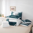 thumbnail image 5 of 7-Piece American Football Sports Comforter Sets Twin Adults Sports Team Ball Decor Comforter Set with Flat Sheet,Fitted Sheet,2 Pillowcases,2 Throw Pillow Covers (Philadeliphia), 5 of 5