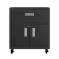 thumbnail image 3 of Manhattan Comfort Fortress 3-Piece Wood Garage Cabinet Set 4.0 in Charcoal, 3 of 10