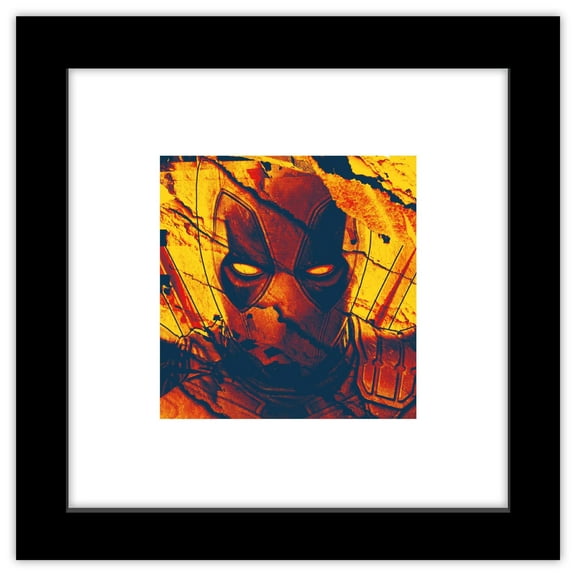 Gallery Pops Marvel Deadpool & Wolverine - Deadpool Portrait Wall Art, Black Framed Version, 12" x 12"