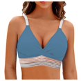 thumbnail image 1 of Traje de Baño de Color Sólido de las Mujeres, Impreso Conservador Plisado una Pieza con Cuello en V para la Playa Y la Piscina, Conjunto de Trajes de Baño de Verano Sexy, 1 of 2