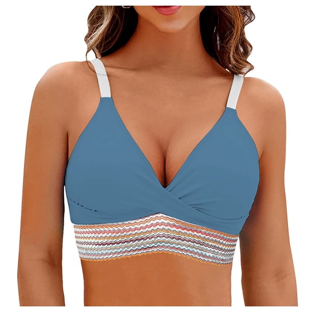Traje de Baño de Color Sólido de las Mujeres, Impreso Conservador Plisado una Pieza con Cuello en V para la Playa Y la Piscina, Conjunto de Trajes de Baño de Verano Sexy