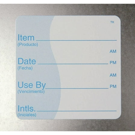 DayMark ToughMark White Repositionable Labels "Used By" - 2"L x 2"H
