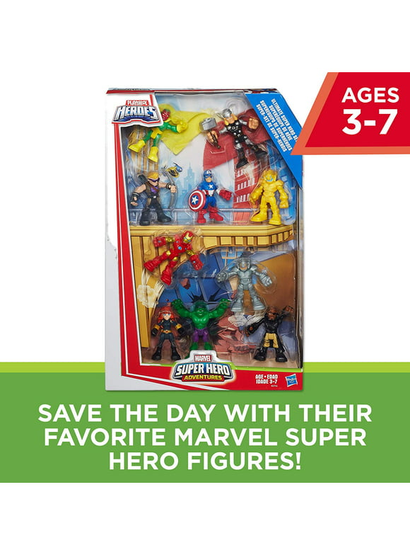 Marvel Super Hero Adventures Ultimate Super Hero Action Figure 10-Pack