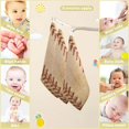 thumbnail image 3 of SKYSONIC 3 PCS Vintage Baseball Background Baby Muslin Washcloths, Red Lace Seam Soft Absorbent Face Towel Burp Cloths Cotton Bath Wipes Infant Wash Cloth for Newborn Boys Girls, 3 of 7