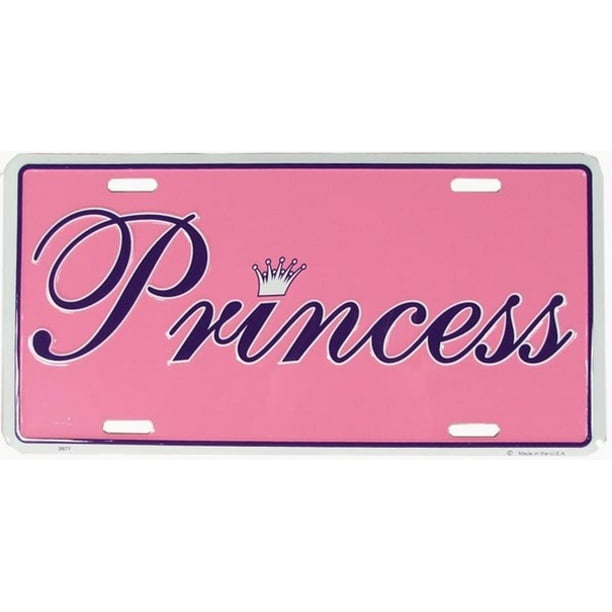 Pink Princess License Plate