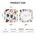 thumbnail image 6 of Lsque Hip Hop Dog Printed Square Couch Cushion Covers, Floral Sofa Cushion Covers Replacement, Stretch Couch Covers for Couch-16.9in, 6 of 9