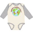 thumbnail image 3 of Inktastic Happy Earth Day Boys or Girls Long Sleeve Baby Bodysuit, 3 of 5