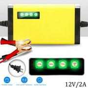 12V 2A Portable Automatic Battery Charger And Maintainer For Car Truck Boat Motorcycle