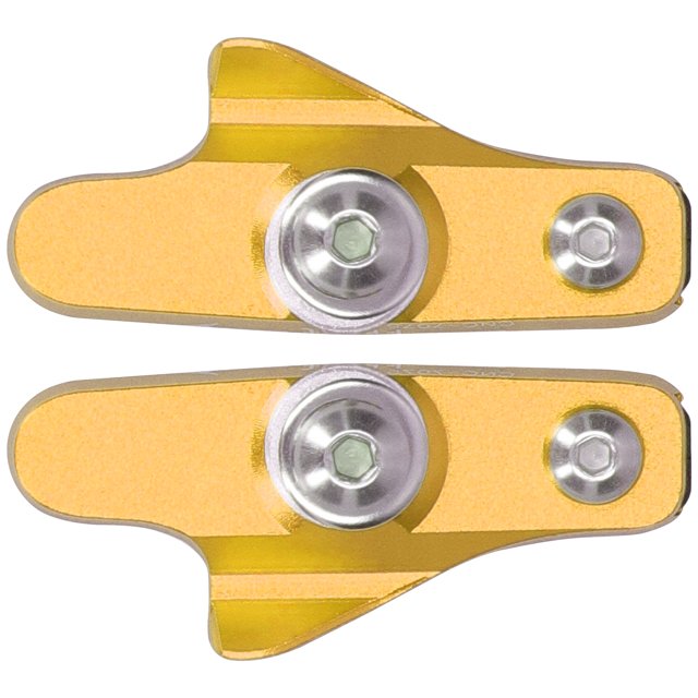 Bike C-Brake Pads, Effective C-Brake Blocks Durable Unique Safer With Rubber And Aluminum For Riding Gold