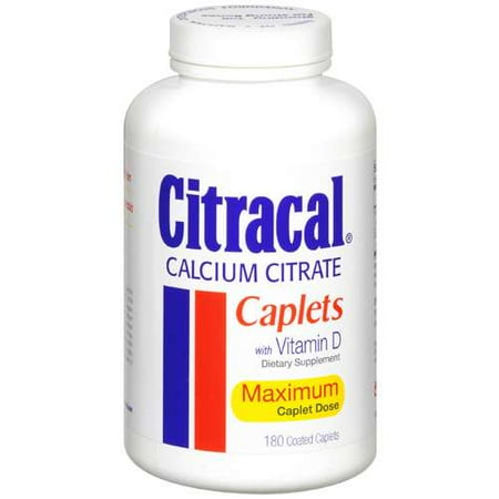 Citrical: Maximum Caplet Dose Dietary Supplement, 180 ct