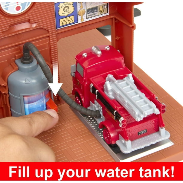 Disney Pixar Cars Movie Toy: Red's Fire Station Playset with