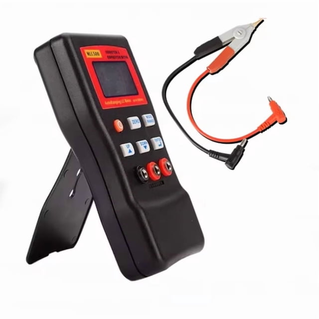 MLC500 Medidor Digital de Capacitancia e Inductancia de Alta Precisión, Probador de Componentes de Rango Automático, Medidor Digital de Puente LC de 500 KHz