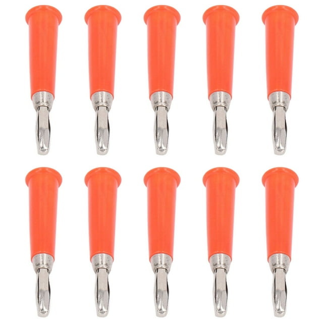 Cuerno Banana Plug Banana Plugs Conector Diy Banana Plug Conectores 100 Piezas Cuerno Banana Plug Latón Aleación De Zinc ABS Soldado Banana Plugs Conector Para Baterías De