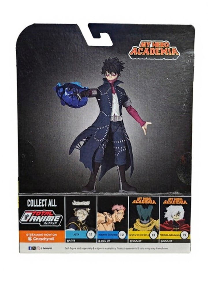 Total Anime Dabi - 6.5-Inch Figure with Swappable Faceplates, Alternate Hands, and Energy Effects