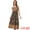 Black, variant on DARING DIVA Spaghetti Strap Smocked Maxi Boho Floral Dress L Orange