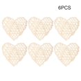 thumbnail image 2 of Corazón De Ratán Bola De Ratán Decoración 6 Uds DIY Decorativo En Forma De Corazón Bola De Ratán Ornamento Decoración Para Fiesta De Boda Blanco ANGGREK Otros, 2 of 8