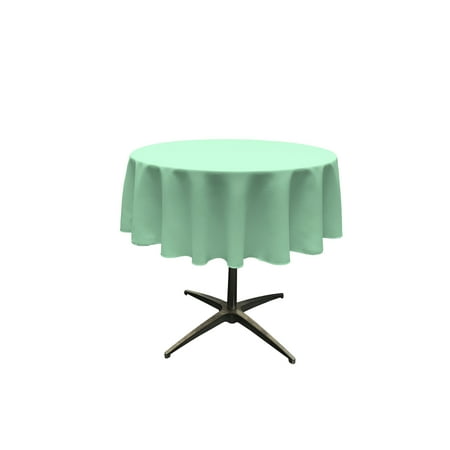 

LA Linen Polyester Poplin Tablecloth 51-Inches Round Mint