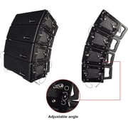PRORECK Concert Set 6000W Stereo/Mono DJ Powered PA Speaker System Combo Set with One Active Sub