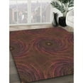 thumbnail image 3 of Ahgly Company Machine Washable Indoor Rectangle Transitional Sienna Brown Area Rugs, 6' x 9', 3 of 7