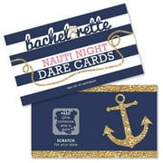 Nautical Adventure Scratch Off Dare Cards for Bridal Showers and Bachelorette Parties - 22 Fun Challenges to Celebrate the Last Sail Before the Veil