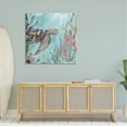 thumbnail image 2 of Stupell Underwater Sea Turtle Swimming Coral Landscape Painting Gallery Wrapped Canvas Print Wall Art, 2 of 7