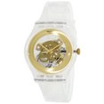 thumbnail image 1 of Swatch SUOK106 Unisex Originals Gilt Ghost Skeleton Dial Transparent Plastic Watch, 1 of 4