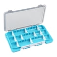 thumbnail image 1 of Caja para cebos, estuche para señuelos, contenedor, organizador de accesorios para pesca en roca, aparejos de pesca Azul, 1 of 8
