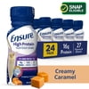 Ensure High Protein Nutrition Shake, Creamy Caramel, 8 fl oz, 24 Count