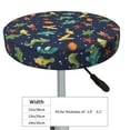 thumbnail image 4 of Balery Shells And Seaweed Velvet Round Bar Chair Cushion Cover Adjustable, Protects From Scratches And Stains, Soft & Washable Ideal For Wooden And Metal Stools - 14 Inch, 4 of 7