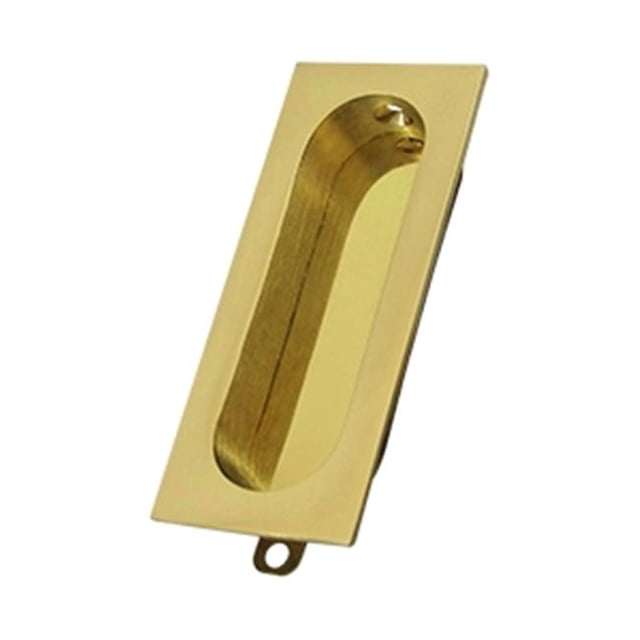 3.12 x 0.93 in. Rectangle Flush Pull, Bright