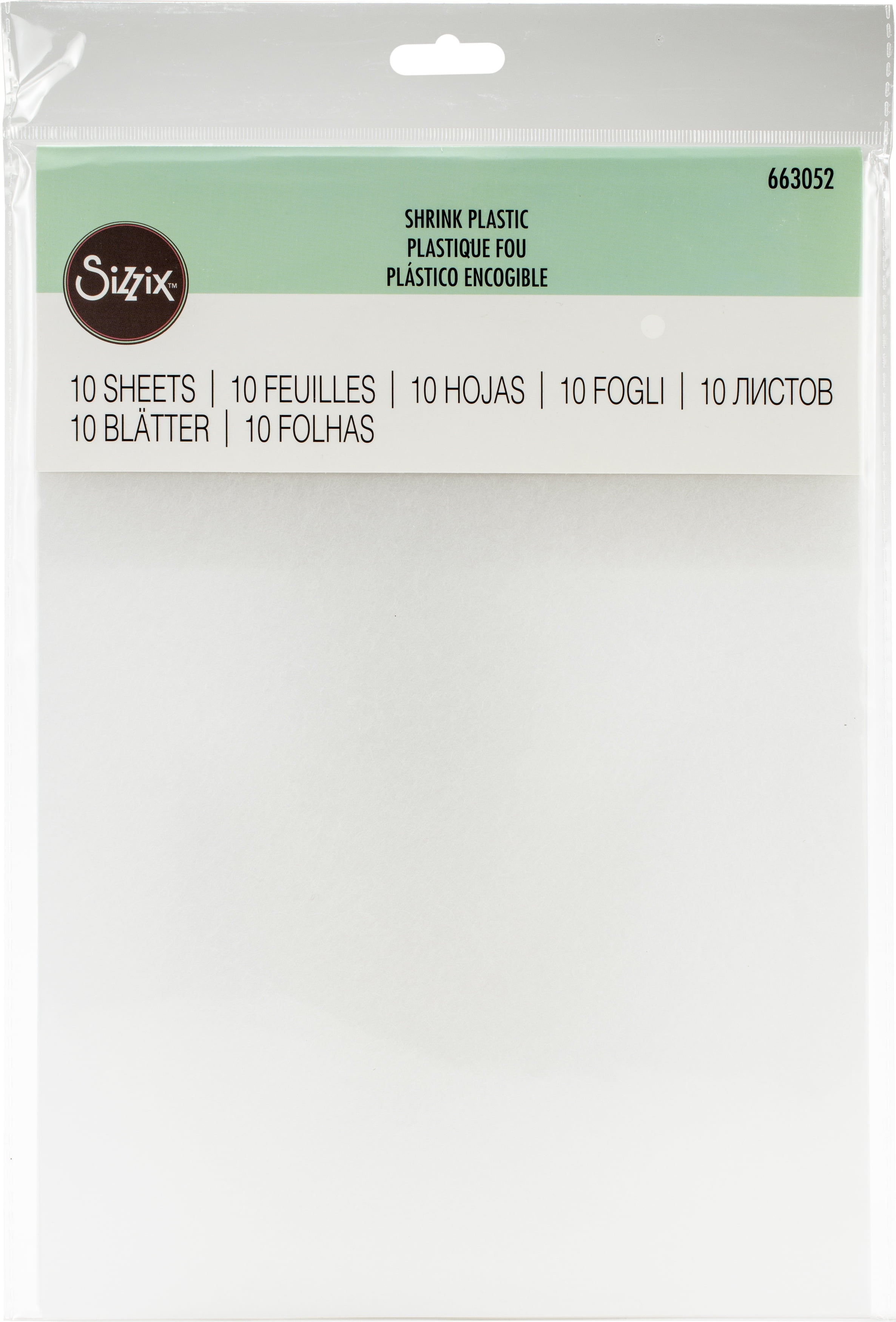 Sizzix Rose Gold Metallic Shrink Plastic - 8 Sheets For Jewelry, Keyrings, Gift Tags & Crafts