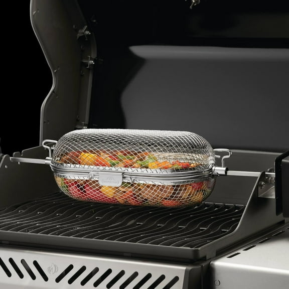 Napoleon Products WS-64000 Food Grade Stainless Steel Rotisserie Grill Basket