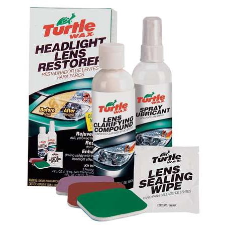 Turtle wax headlight restorer kit