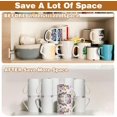 thumbnail image 3 of 6Pcs Coffee Mug Stacker, Adjustable Coffee Cup Stacker Cup Organizer for Kitchen Cabinets, Stackable Coffee Mug Organizer for Cabinet Shelf, Expandable Mug Stacker Gadget Save Storage Space (Gray), 3 of 7