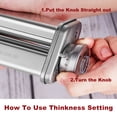 thumbnail image 6 of Gvode Stainless Steel Pasta Roller Attachment for KitchenAid Mixer with 8 Adjustable Thickness Settings, 6 of 7