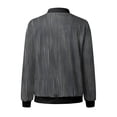 thumbnail image 5 of Duoif Veste Femme, Veste Décontractée Imprimée à la Mode pour Femmes, Cardigan à Fermeture Éclair, Gris TTG, 5 of 5
