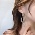 thumbnail image 5 of yuehao earrings fashionable and elegant gorgeous pearls diamond ball tassel earrings drop chain earrings a, 5 of 9