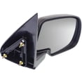 thumbnail image 3 of For Chevy Suburban 1500 2000-2005 Door Mirror Passenger Side | Non-Heated | Manual | Black Cover | Chrome | Replacement For 25876715-PFM | GM1321208, 3 of 5